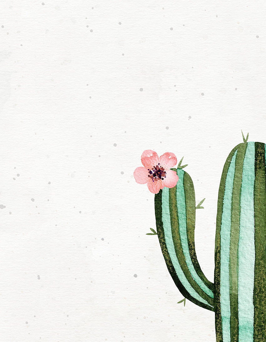 Set of 3 watercolor cactus print - Cactus art print HD phone wallpaper