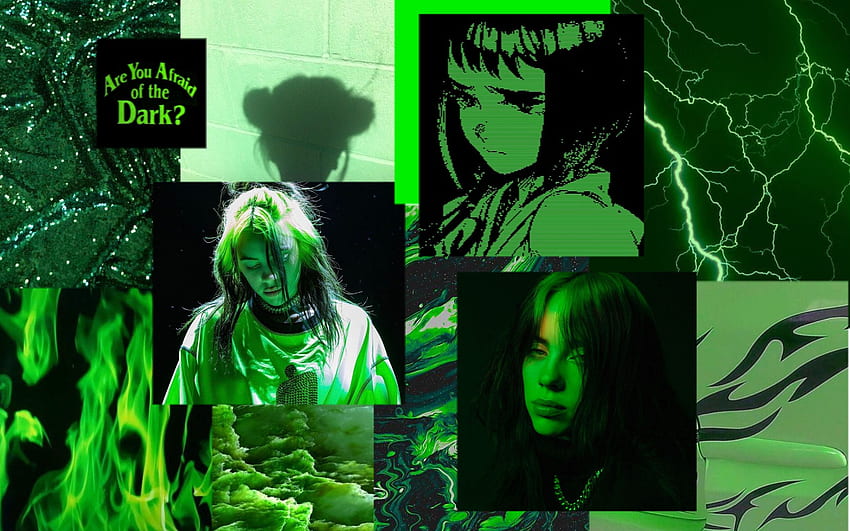 ܰ green grunge billie eilish aesthetic laptop ✰. Dark green aesthetic, Macbook , Cute anime HD wallpaper