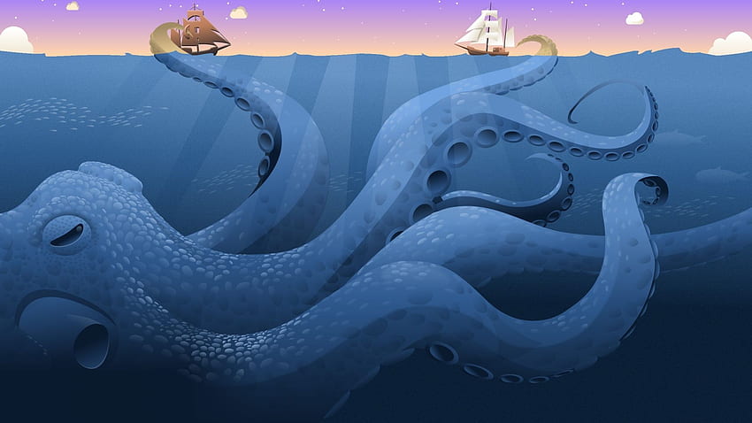 Schiffe, Oper, Web, Browser, Norwegen, Kraken / und mobiler Hintergrund, Kraken-Spiel HD-Hintergrundbild
