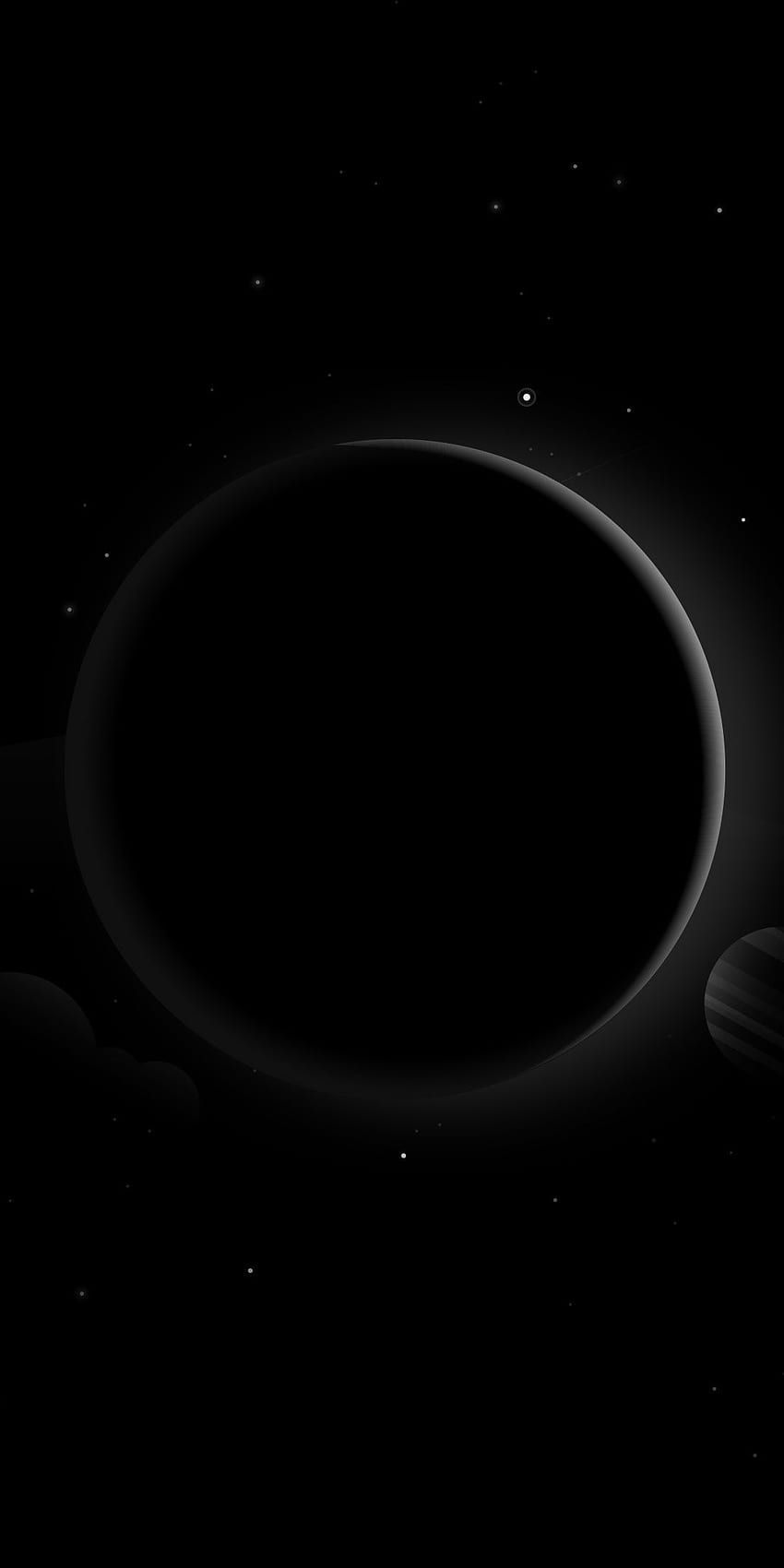 Space, dark, planets, abstract, Black Solar System HD phone wallpaper
