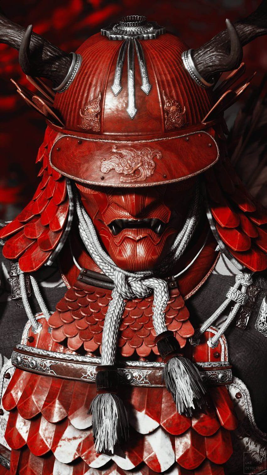 Armure de samouraï rouge. Fantôme de Tsushima. Armure de samouraï, art samouraï, concept de samouraï, armure de samouraï japonais Fond d'écran de téléphone HD