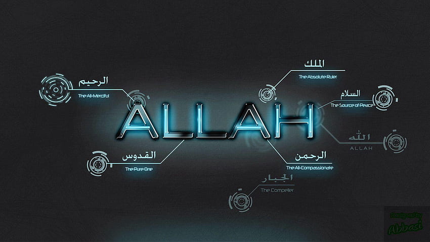 Muslime Lord PC, Allah beobachtet mich HD-Hintergrundbild