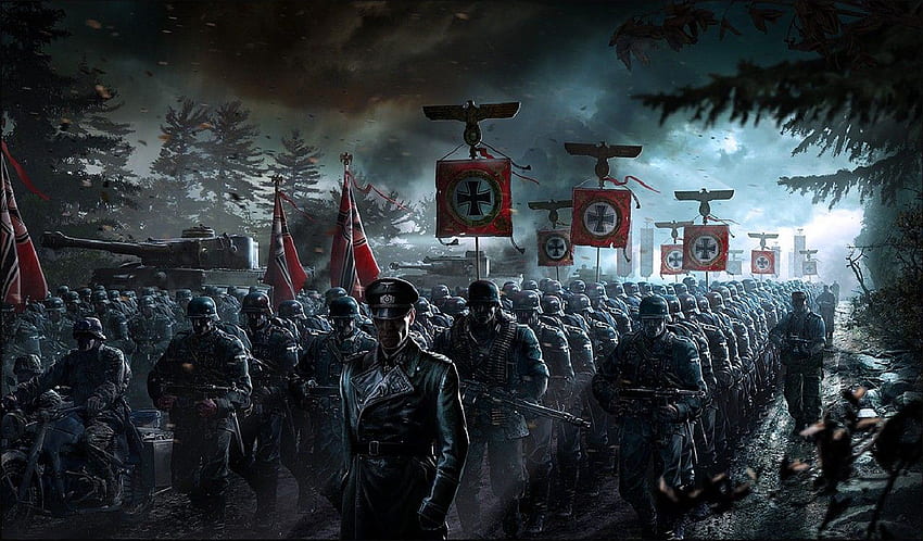 Weltkrieg, deutsche Soldaten HD-Hintergrundbild