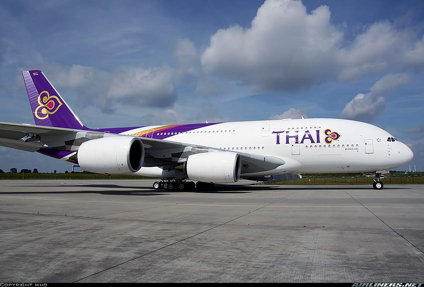 Thai Airways International F WWAO HS TUA Airbus A380 841 Uçağı HD duvar kağıdı