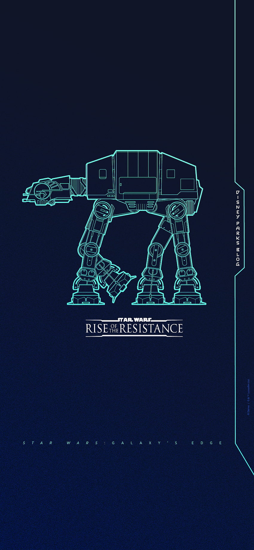 Star Wars: Rise Of The Resistance – iPhone Android. Blog de parques de Disney, logotipo de Star Wars fondo de pantalla del teléfono