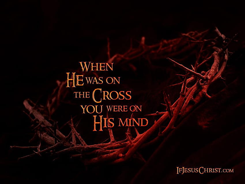 God Words On Cross, Jesus Word HD wallpaper