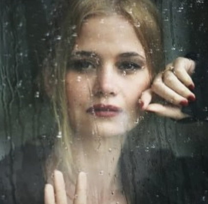 rainy day, rain, graphy, cool, people, woman, beauty HD wallpaper