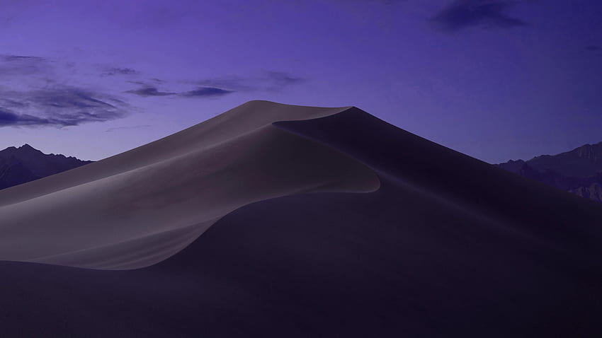 Mac OS Mojave のより紫っぽいバージョン。 ：、MacOSダーク 高画質の壁紙