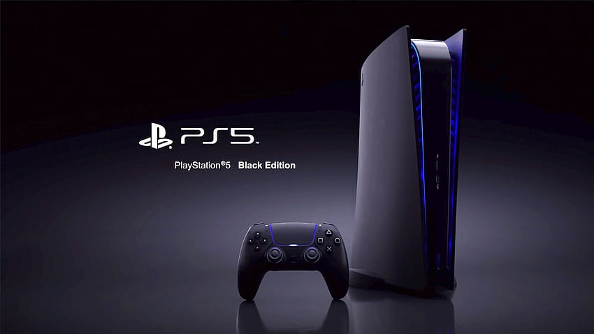 Sony PS5 Black Edition 72043 px, logotipo de PS5 fondo de pantalla