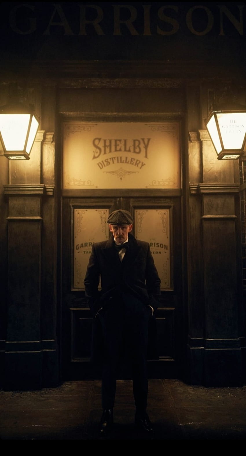 Arthur Shelby, puerta, abrigo fondo de pantalla del teléfono
