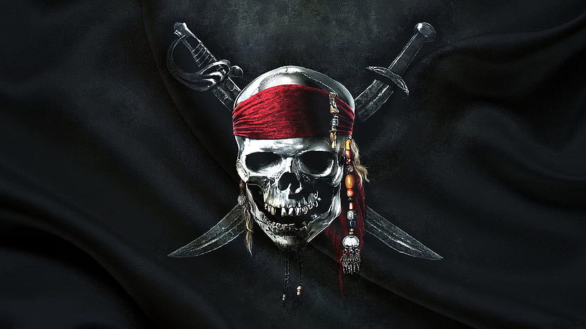Bandera Pirata Jolly Espada en Raso de Alta Calidad