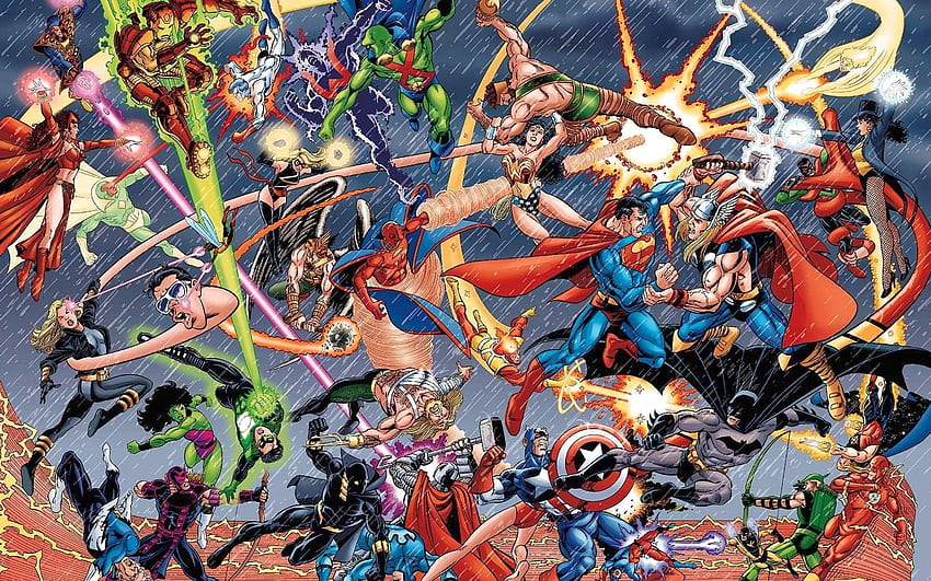 War, DC Comics, battles, Marvel Comics HD wallpaper | Pxfuel