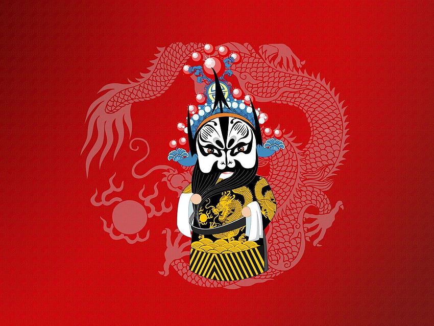 Tarian, Vektor, Naga, Kostum, Opera Peking, Opera Beijing Wallpaper HD