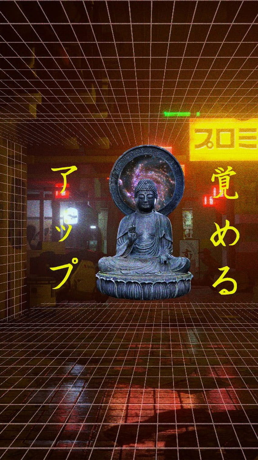 Neon-Ästhetik, Repräsentation • Für Sie Für & Mobil, Neon-Buddha HD-Handy-Hintergrundbild