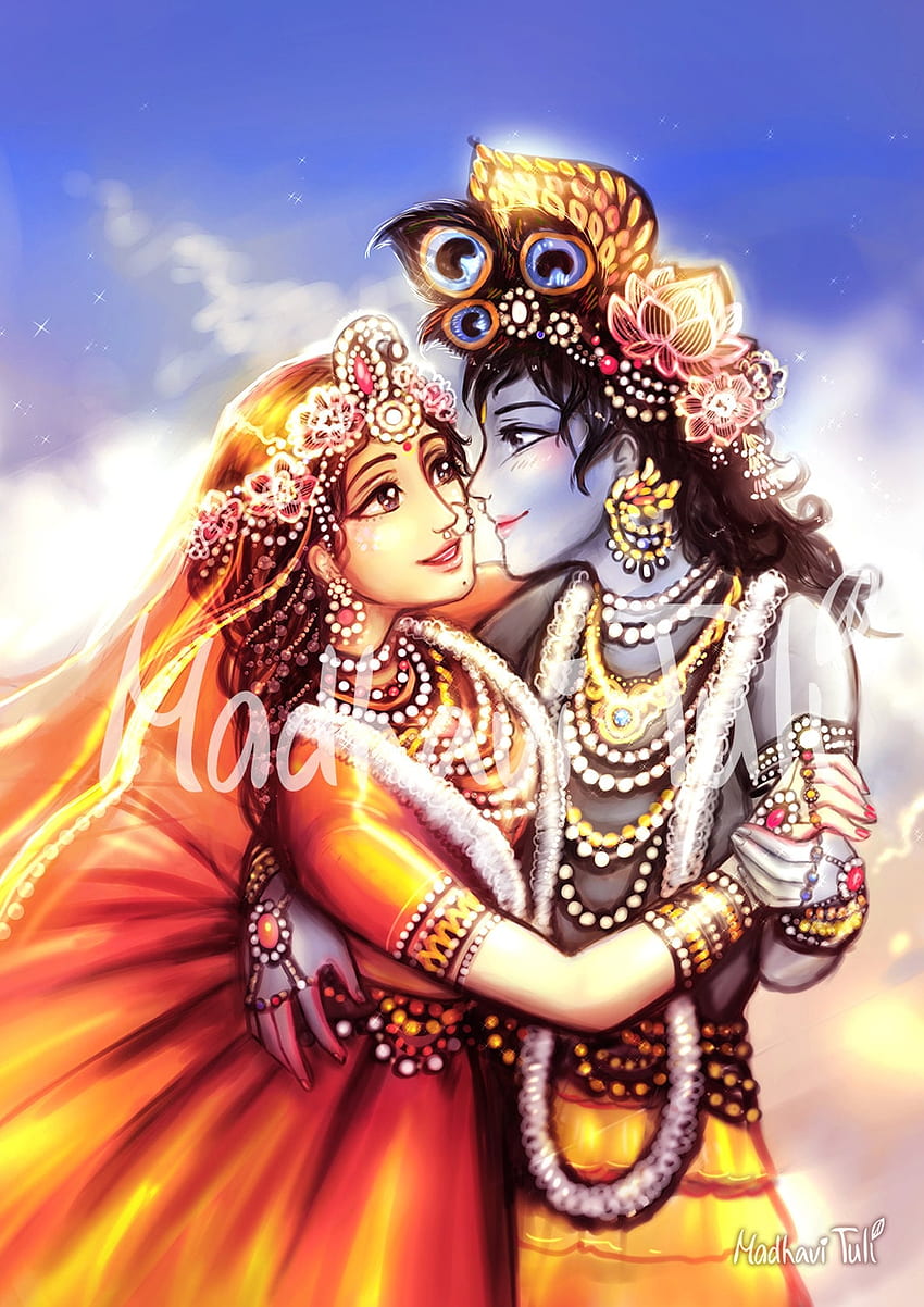 File Shri Krishna With Shri Radha High Quality , Krishna HD phone wallpaper  | Pxfuel