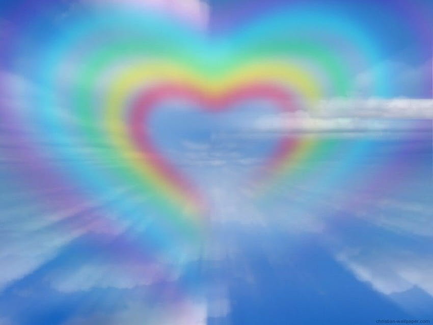 Cyber, Cybergoth, Theme - Rainbow Hearts In The Sky - - teahub.io HD wallpaper