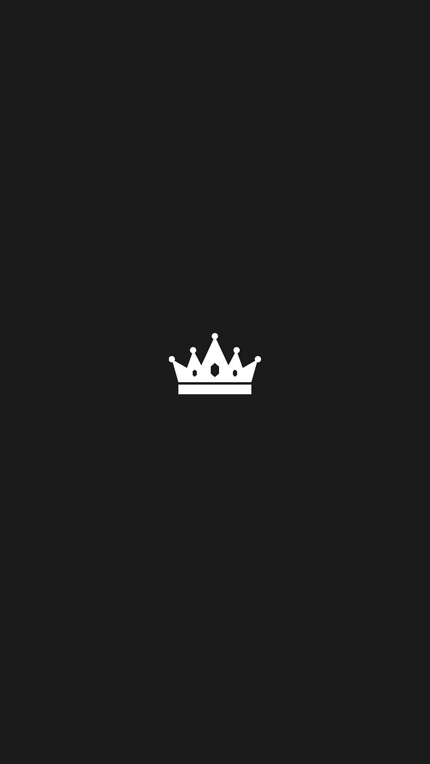 Logo de la couronne, couronne noire Fond d'écran de téléphone HD