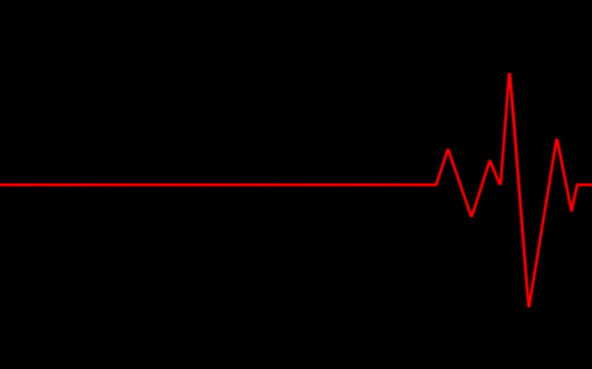 Siyah Ve Kırmızı Kalp Atışı - Novocom.top HD duvar kağıdı