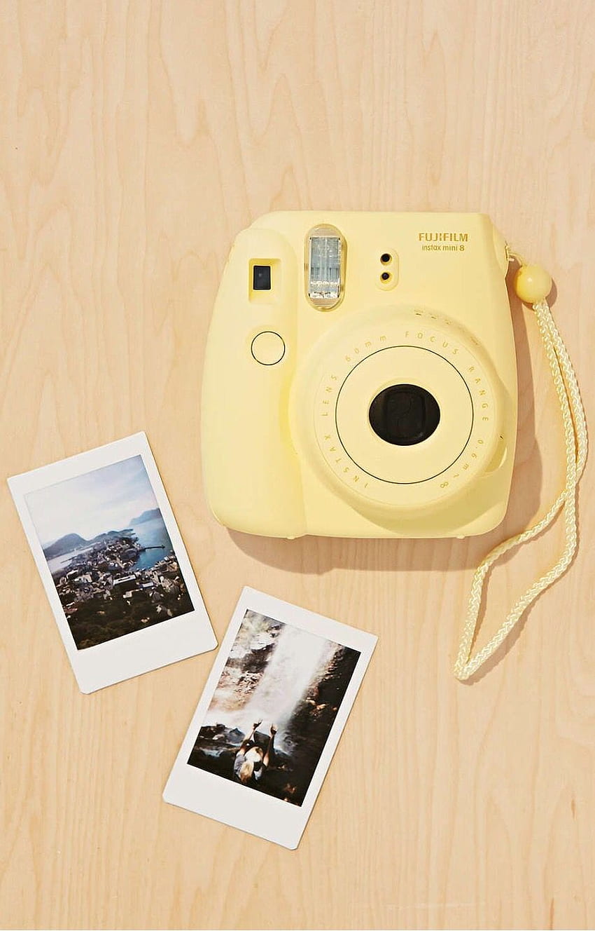 Yellow pastel Instax mini 8. Polaroid instax mini, Instax mini, Polaroid Camera Tumblr HD phone wallpaper