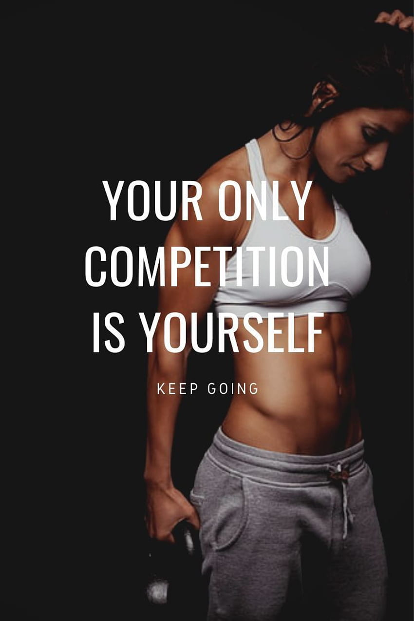 Votre seule compétition est vous-même - Citations d'entraînement - Inspo - Découvrez notre forme physique p. Motivation à l'entraînement pour les femmes, Fitness pour la motivation du lundi, Entraînement du lundi, Motivation féminine au gymnase Fond d'écran de téléphone HD