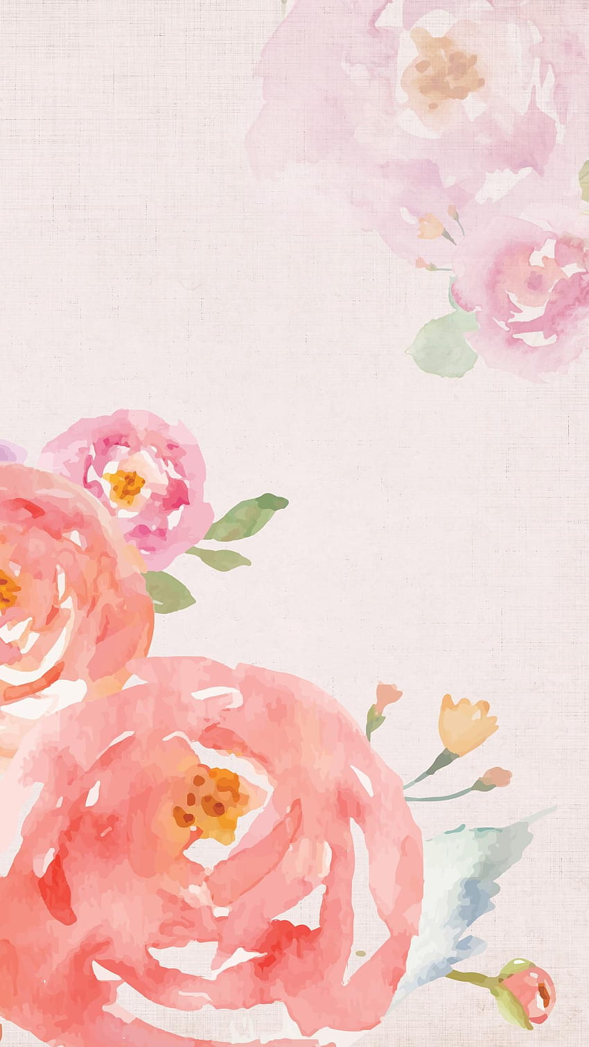 Spring iPhone Group, Watercolor Flower HD phone wallpaper