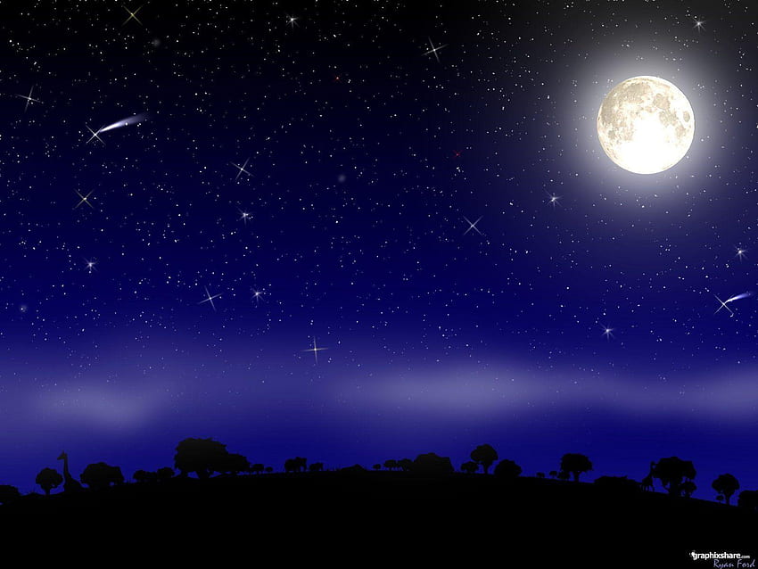 Gwiazdy nocnego nieba, nocne niebo Tapeta HD