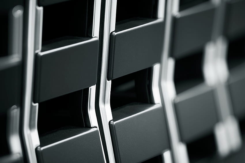 Prostokątny czarny panel, Grill, Metal Tapeta HD