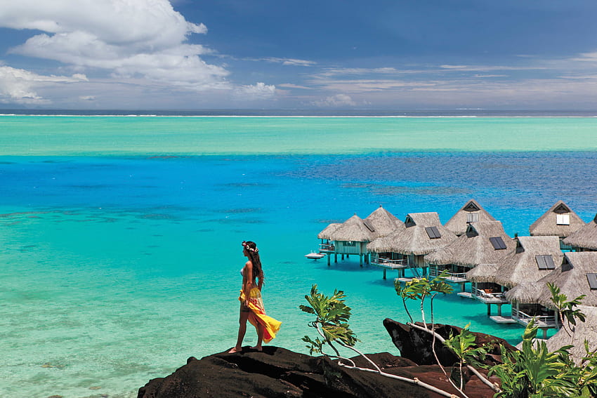 Plage Matira Bora Bora – Travel, Beach HD wallpaper