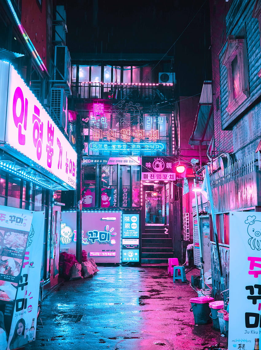 Neon Alley Cyberpunk City Apocalypse Aesthetic Cyberpunk My Xxx Hot Girl