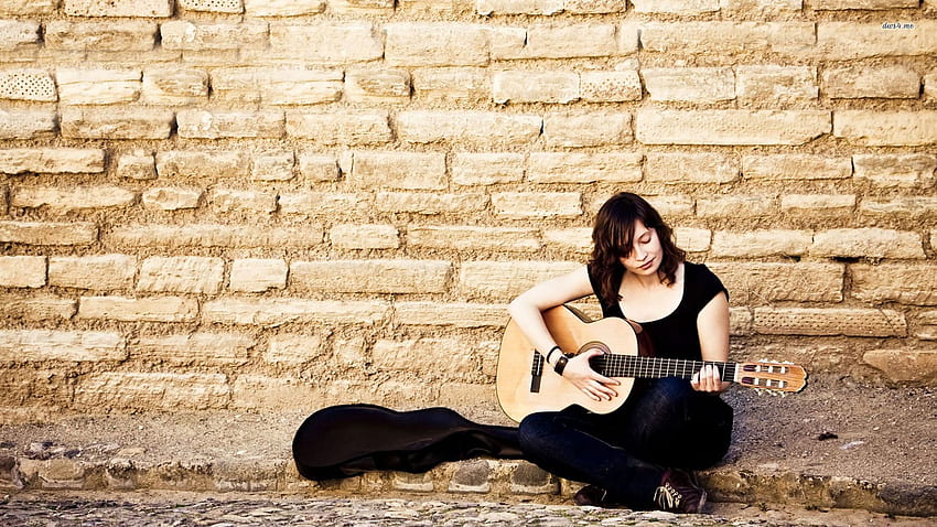 Chica tocando la guitarra Portada - .teahub.io, Guitarrista fondo de pantalla
