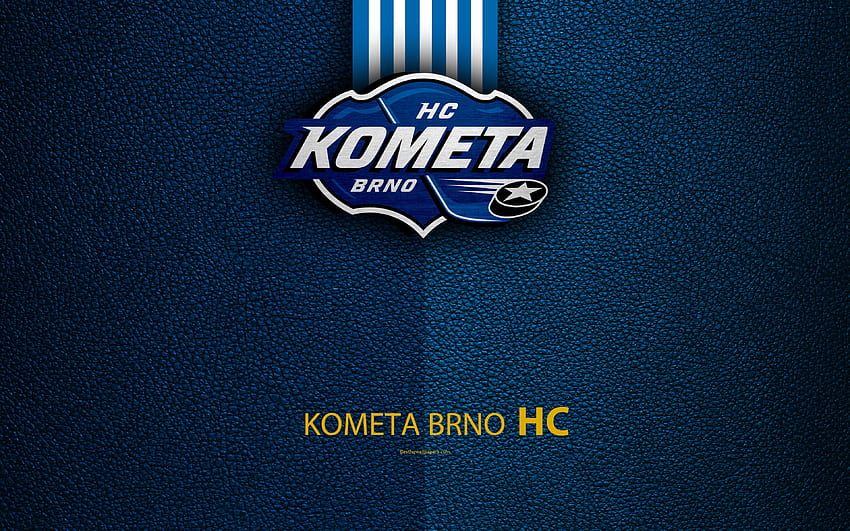 HC Kometa Brno, , logo, pelle, Brno Repubblica Ceca Sfondo HD