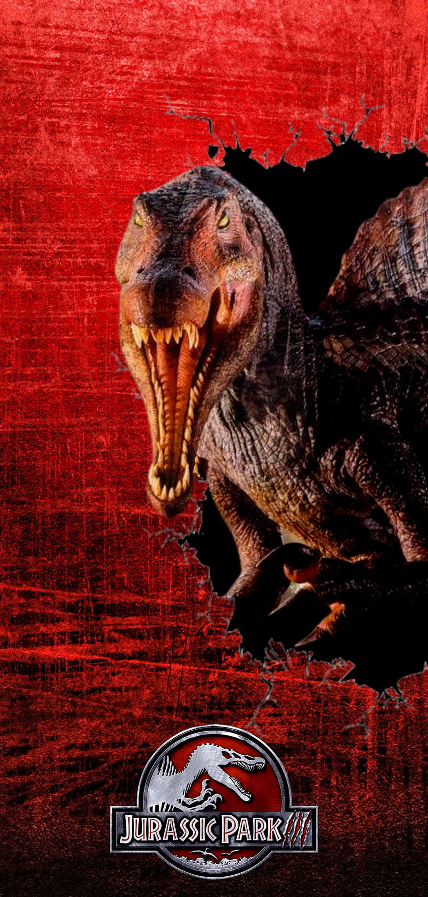parque jurásico 3, dinosaurios, spinosaurus, jurassicworld fondo de pantalla del teléfono