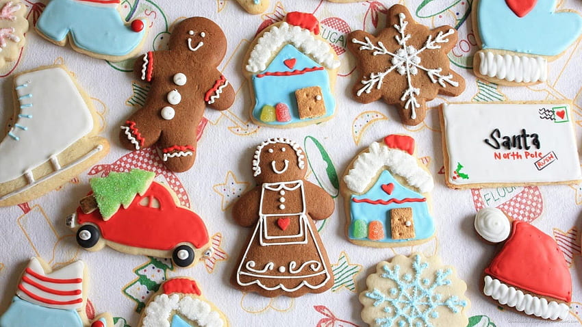 Cute Assorted Holiday Christmas Cookies Screensaver For . HD wallpaper