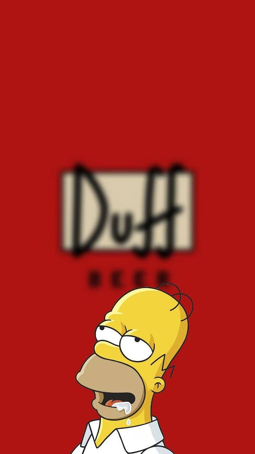 Homer Duff, Bière Homer Fond d'écran de téléphone HD
