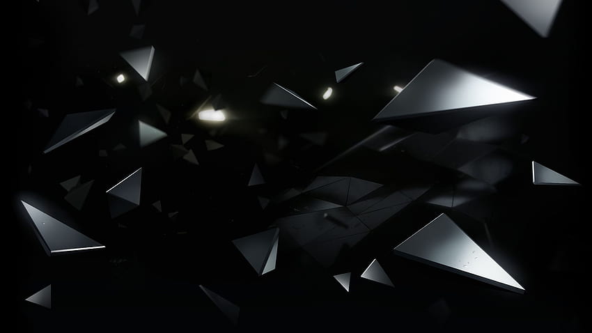 Cam kırıkları. Deus Ex'ten: Bölünmüş İnsanlık, Siyah ve Mor Parçalar HD duvar kağıdı