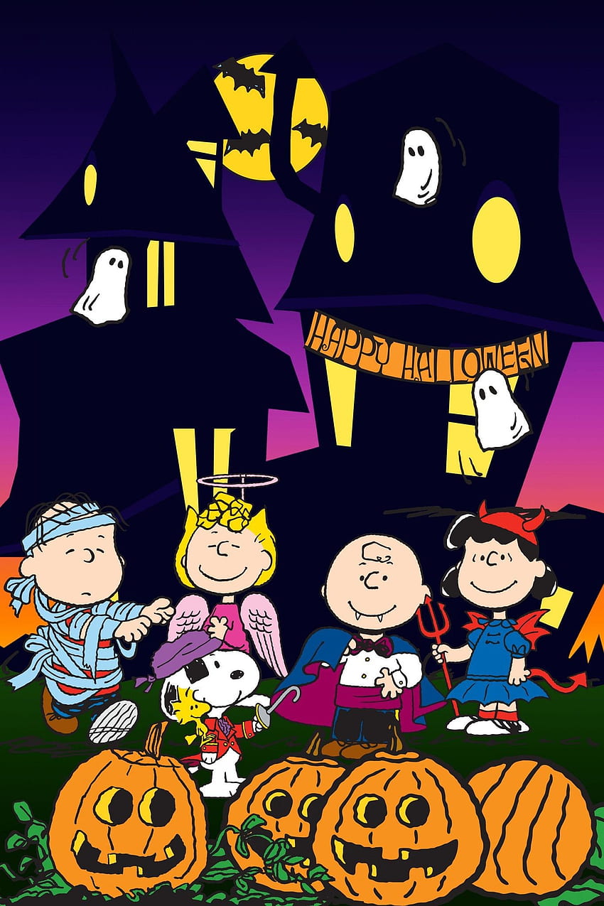 Peanuts Halloween Data Src W Full 3 3 2 51209 Great Pumpkin Charlie Brown 2018 , Peanuts Halloween iPhone HD тапет за телефон