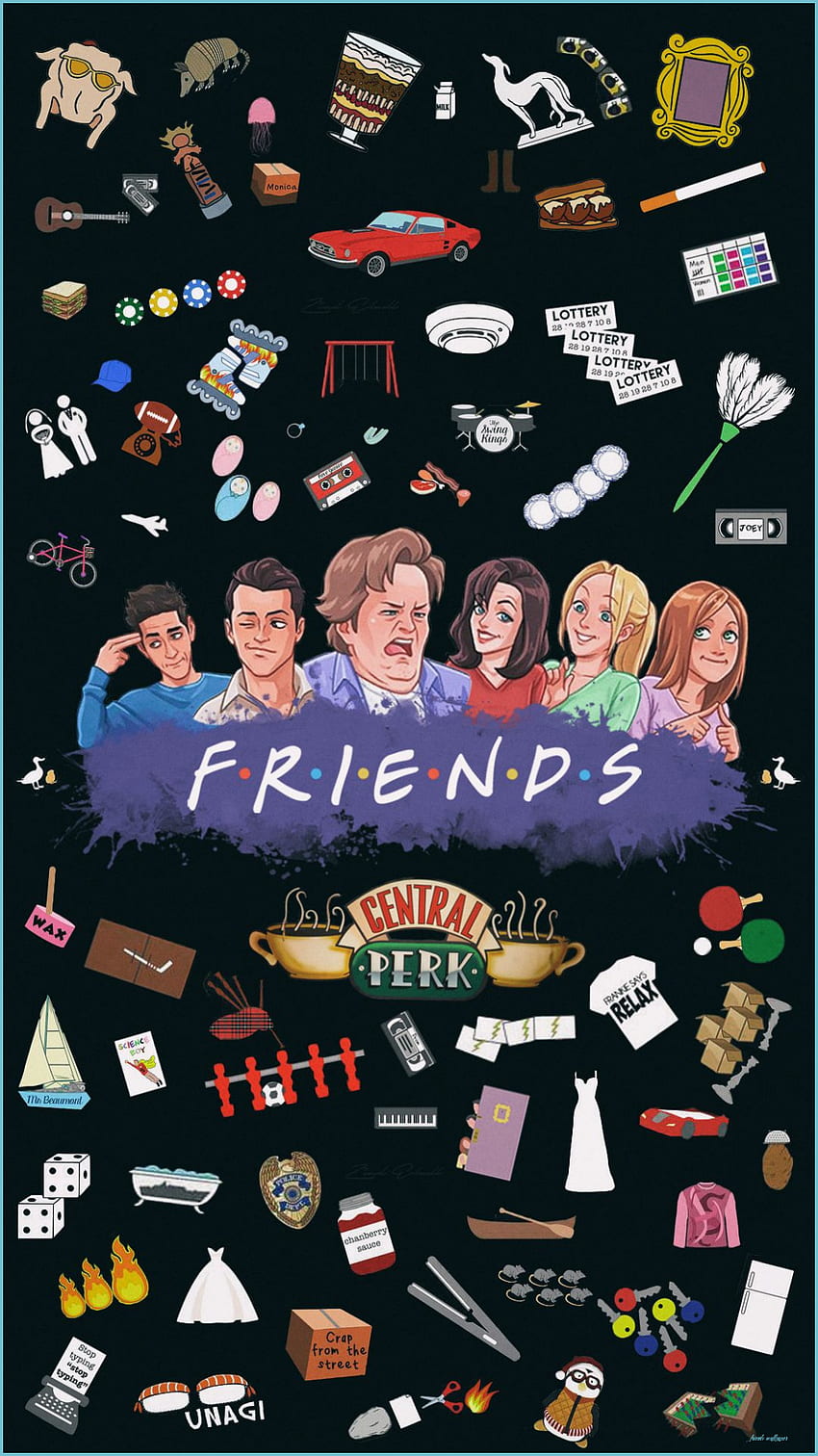 Friends Em 12 Papel De Parede De Amigos, Tv: Friends - Friends, Friends TV iPhone Papel de parede de celular HD