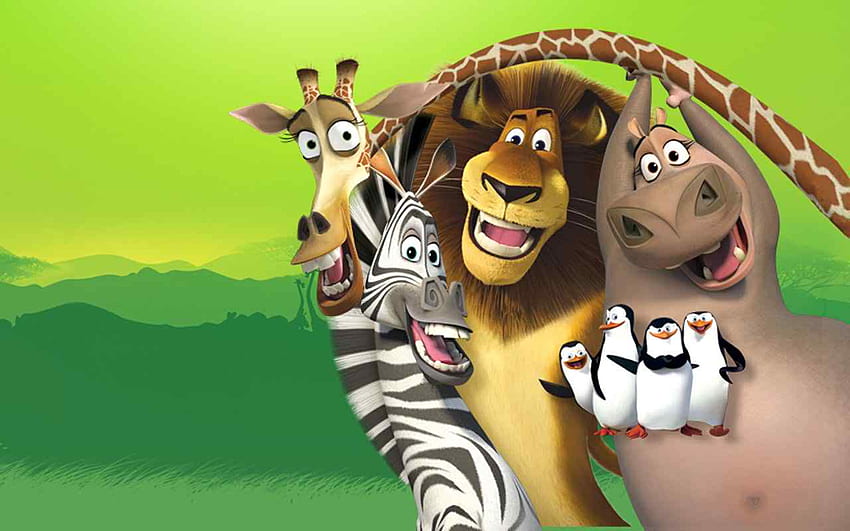 Madagascar, lindo Madagascar, dibujos animados de Madagascar fondo de pantalla