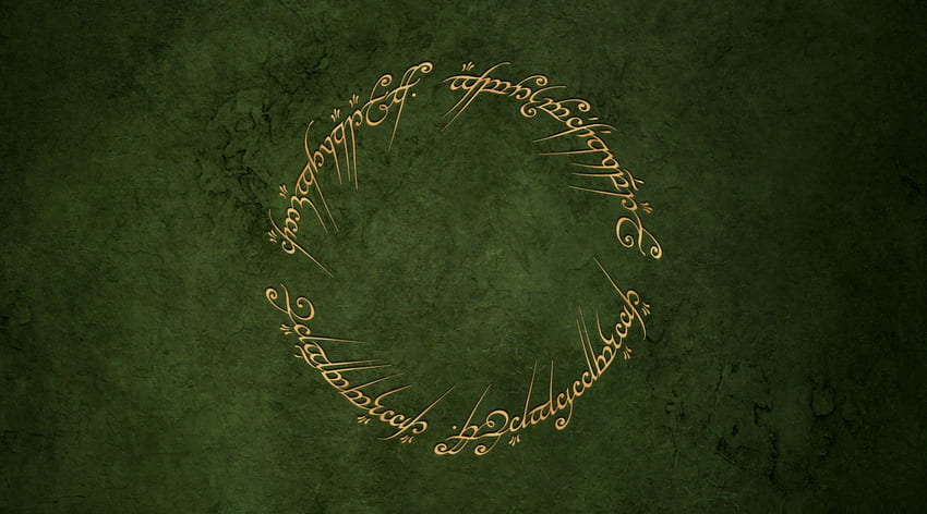 The One Ring, one ring, elvish, lord of the rings, the hobbit, jrr tolkien, lotr HD wallpaper