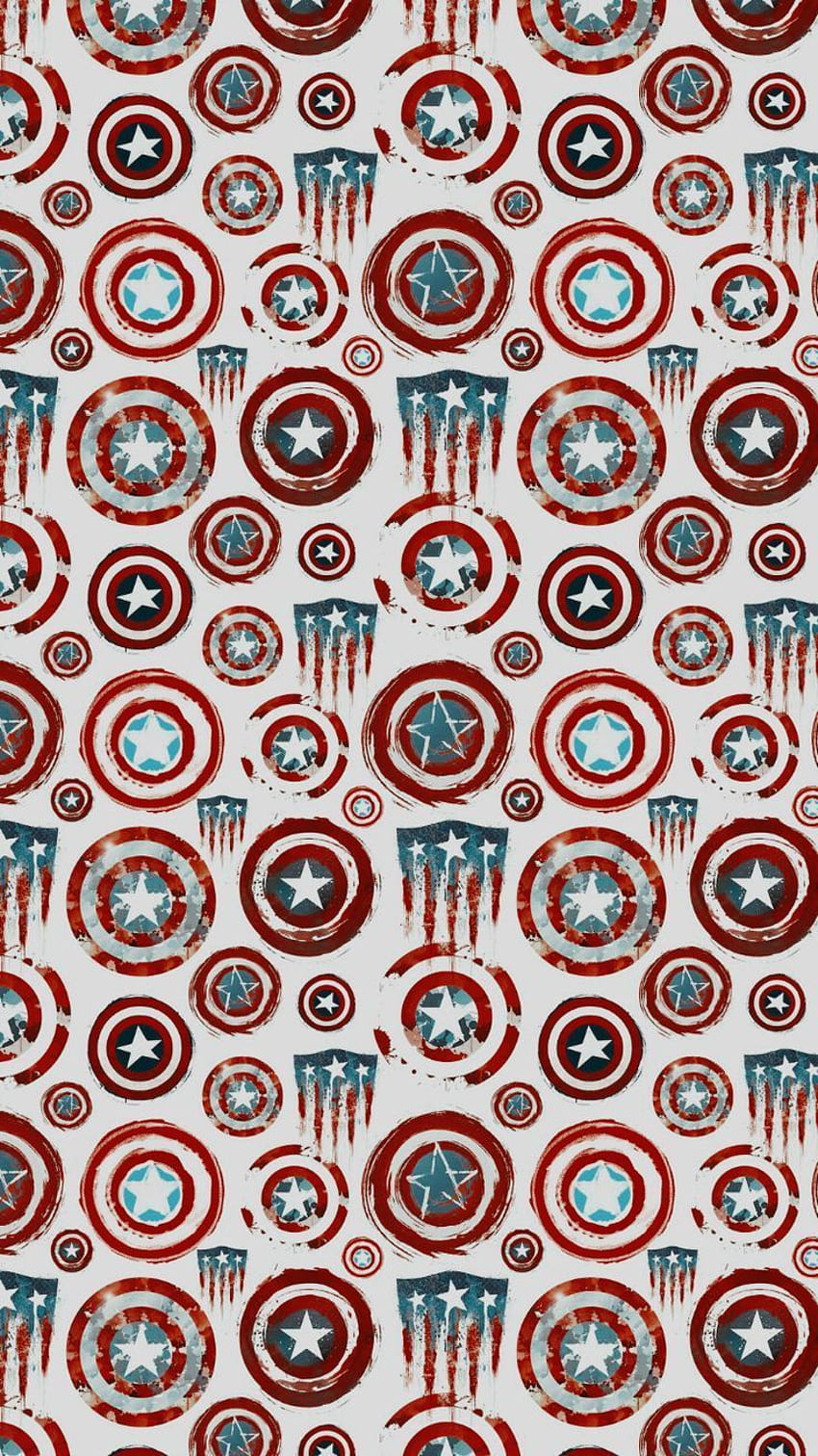 Screensaver of Captain America Marvel, Marvel Pattern HD phone wallpaper