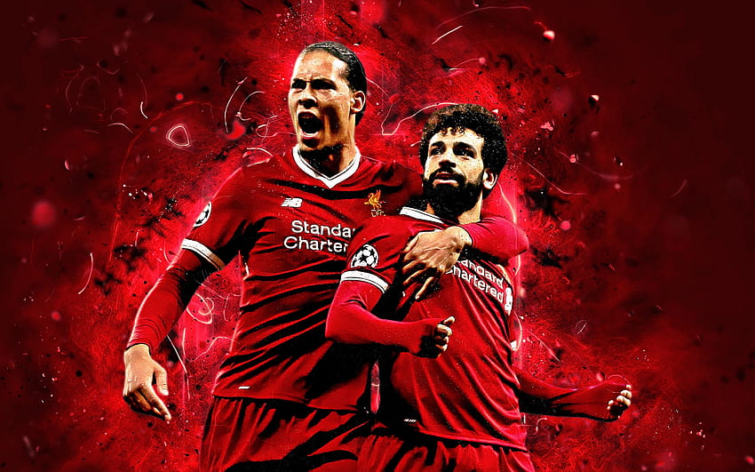 Liverpool FC, Mohamed Salah, Virgil van Dijk Fond d'écran HD