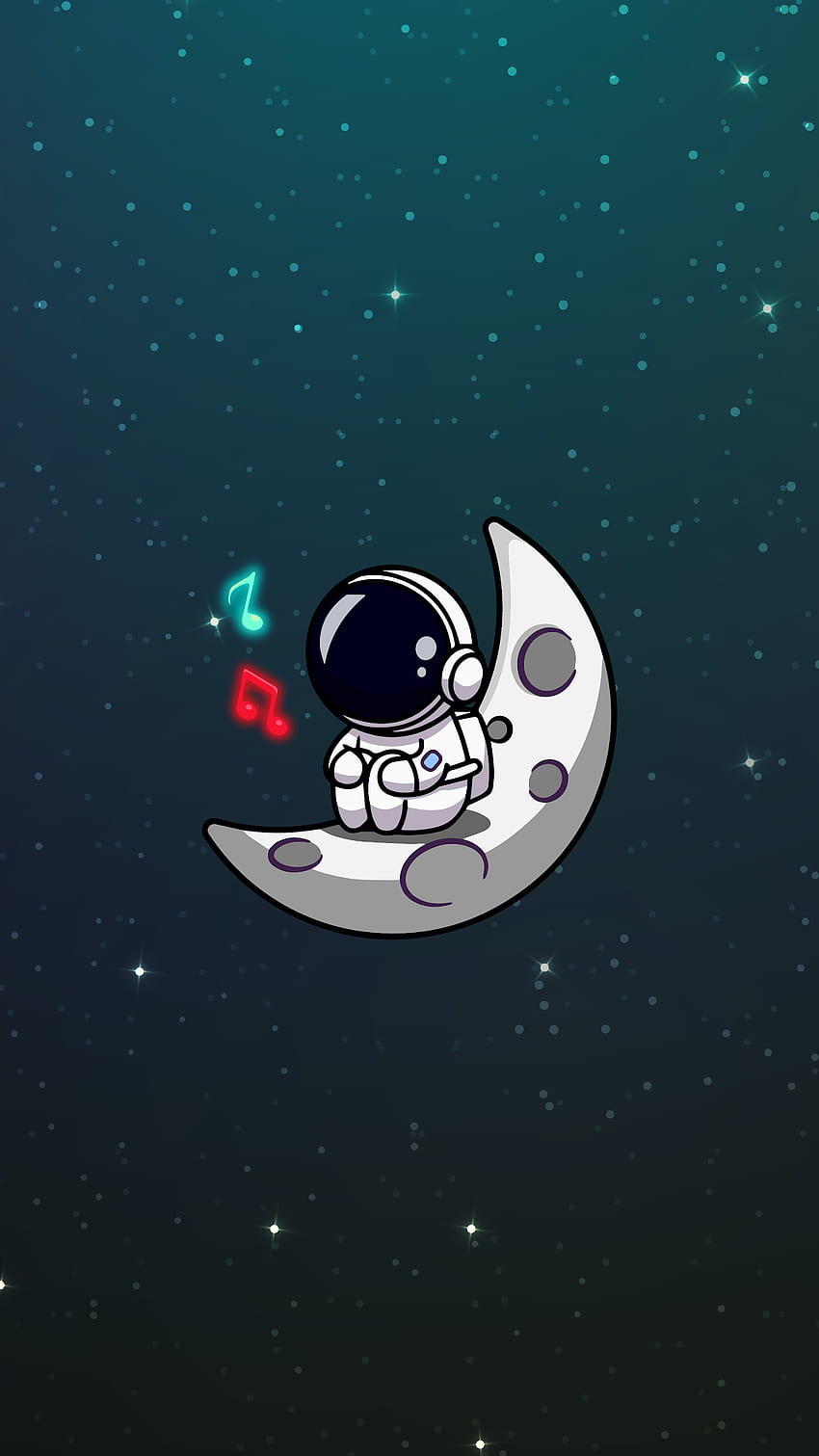 Phone background, Cartoon Astronaut Phone HD phone wallpaper