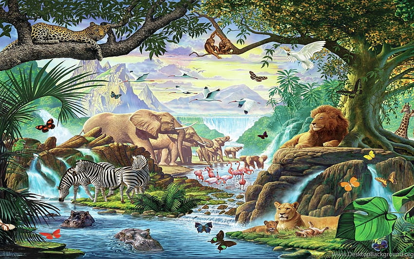 AFRICAN WILDLIFE Background HD wallpaper