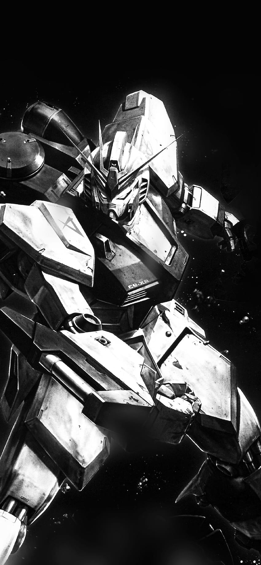 iPhone X. jouet gundam rx illust, noir Gundam Fond d'écran de téléphone HD