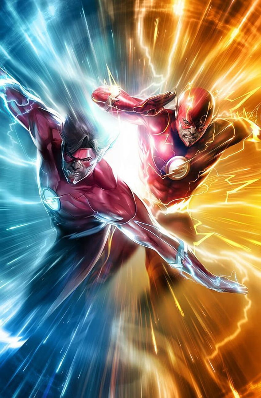 Wally West and The Flash. Flash comics, Dc comics art, Dc comics HD phone wallpaper