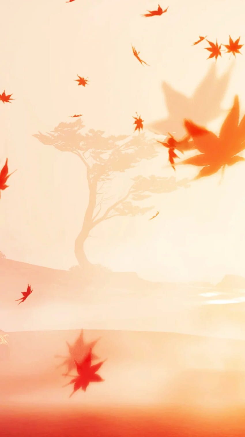 fantôme de tsushima, automne, feuilles qui tombent, iphone 7, iphone 8, , contexte, 25532 Fond d'écran de téléphone HD