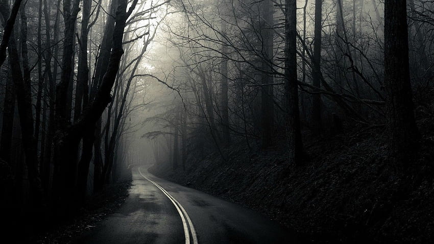 Scary Roads HD wallpaper