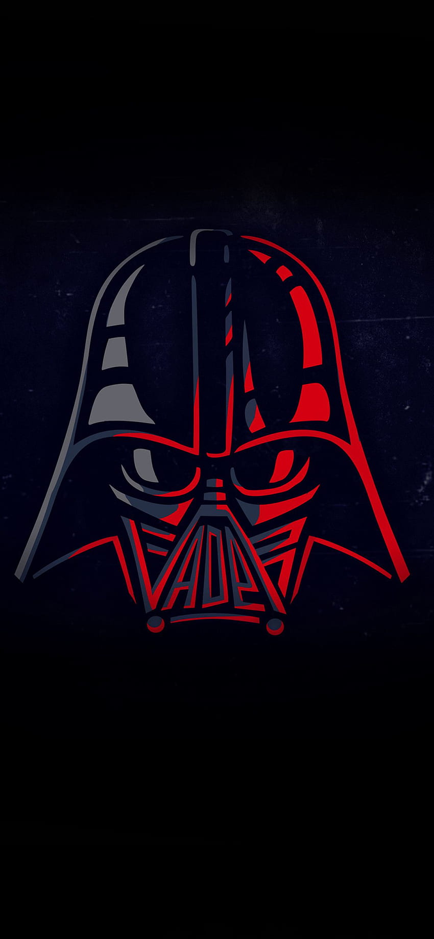 Darth Vader Mínimo iPhone XS MAX fondo de pantalla del teléfono