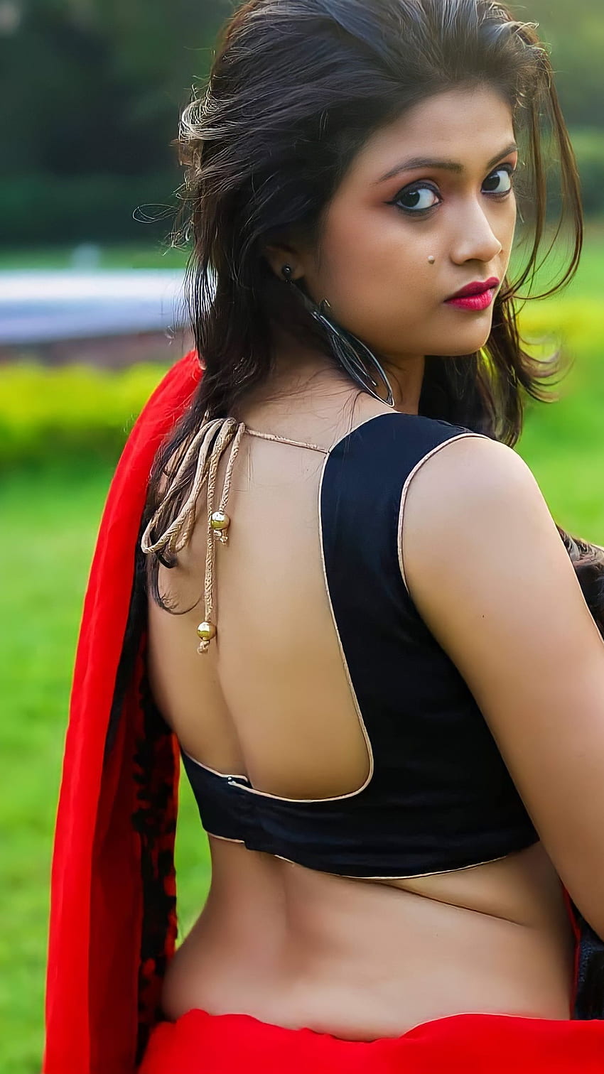 Priyanka roy, saree güzellik, nargile HD telefon duvar kağıdı