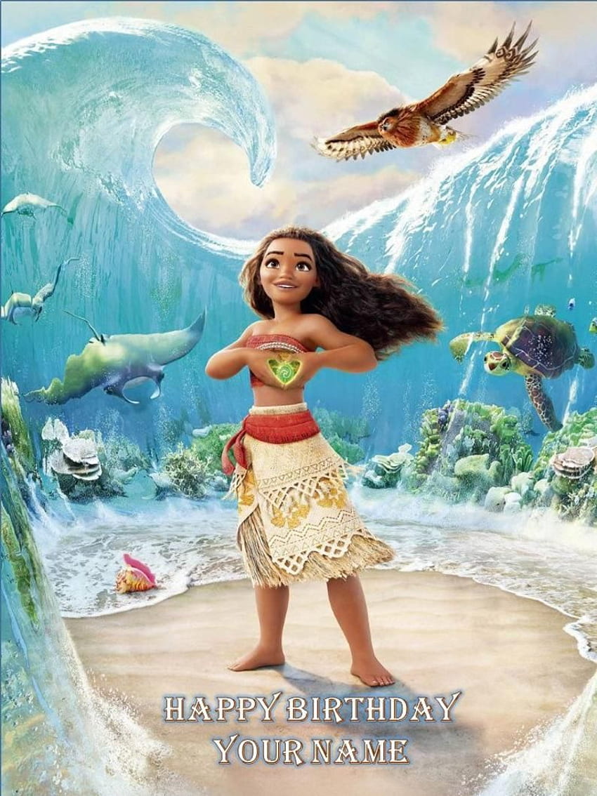 Moana jadalna ozdoba na wierzch tortu w 2021 r. Grafika księżniczki Disneya, Kawaii Disney, rysunki księżniczek Disneya, Moana Maui Tapeta na telefon HD